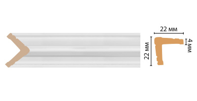 116S-115 Угол 22х22х2400мм (80шт)